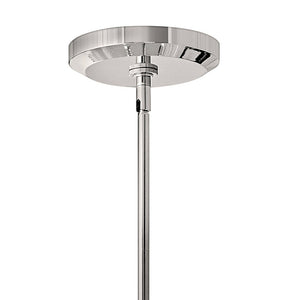 Luca 38" Seven Lights Large Convertible Drum Chandelier, Polished Chrome