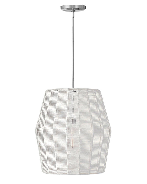Luca 20" One Light Large Convertible Pendant, Polished Chrome