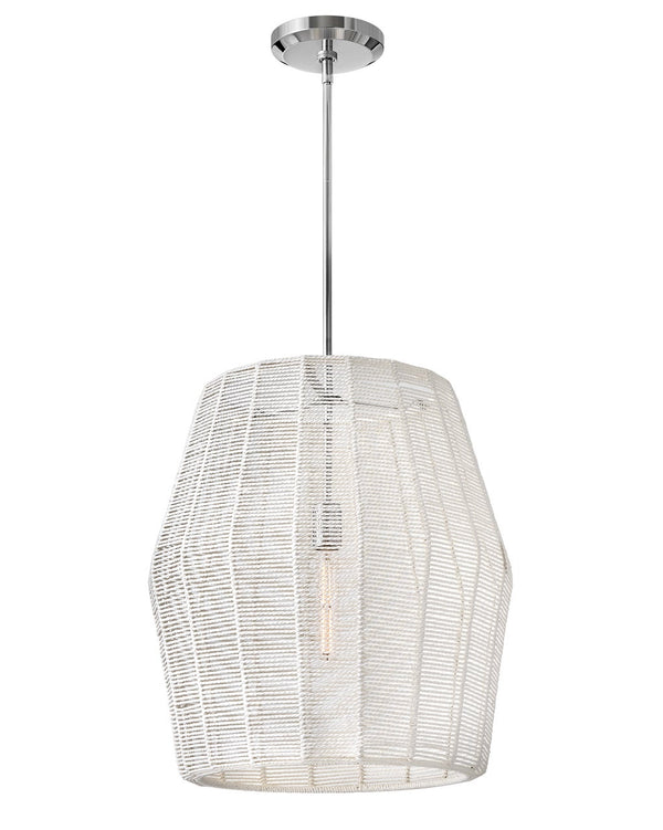 Luca 20" One Light Large Convertible Pendant, Polished Chrome