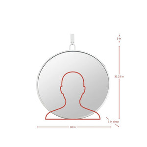 Sutton 30" Mirror, Gold