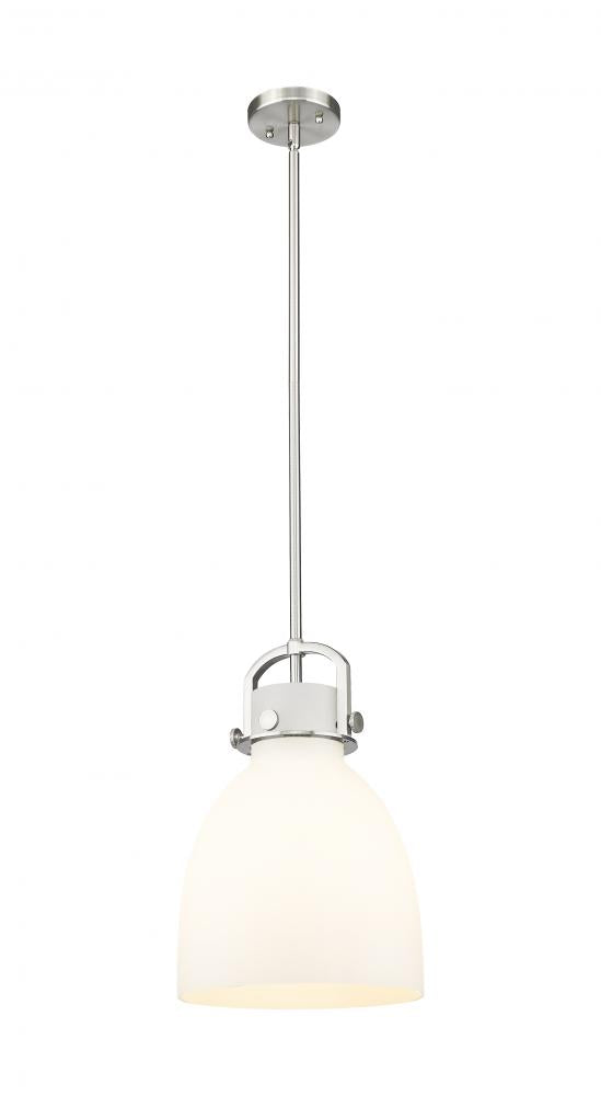 Foundry Glass Cloche 10" One Light Mini Pendant, Satin Nickel