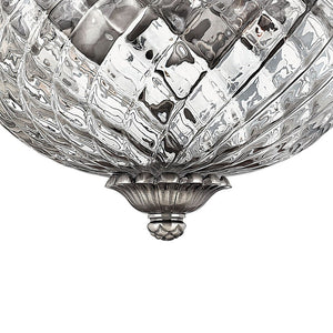 Beryl 12" Two Lights Small Flush Mount, Polished Antique Nickel