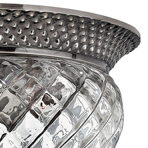 Beryl 12" Two Lights Small Flush Mount, Polished Antique Nickel