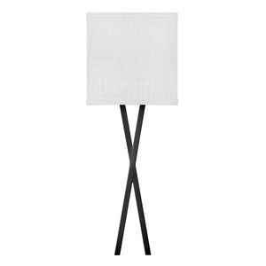 Inlay 8" One Light Large Sconce, Black