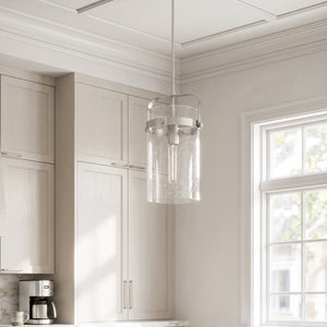 Marvelle 8" One Light Pendant, Satin Nickel