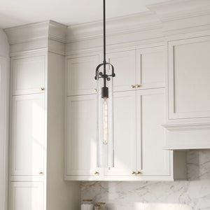 Marvelle 5" One Light Pendant, Matte Black
