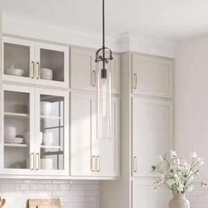 Marvelle 5" One Light Pendant, Matte Black
