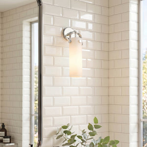 Marvelle 4" One Light Sconce, Polished Nickel