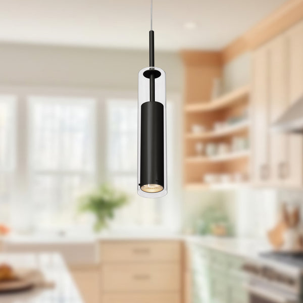 Branford 3" One-Light Pendant, Black