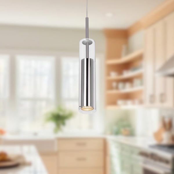 Branford 3" One-Light Pendant, Chrome
