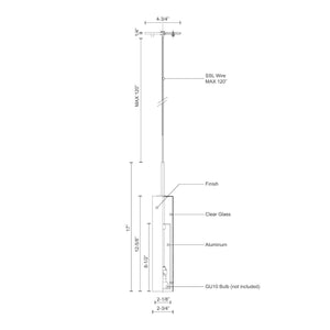 Branford 3" One-Light Pendant, White