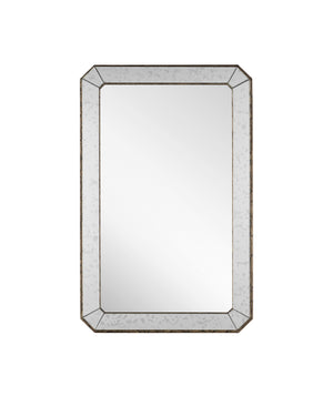 Antiqued 26" Mirror, Antique Mirror