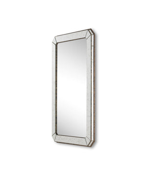 Antiqued 26" Mirror, Antique Mirror