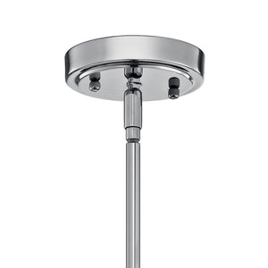 Vance 14" One Light Pendant, Clear Glass / Chrome