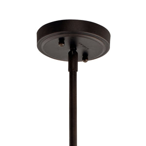 Vance 14" One Light Pendant, Clear Seeded Glass / Olde Bronze