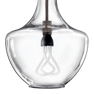 Vance 14" One Light Pendant, Clear Glass / Olde Bronze