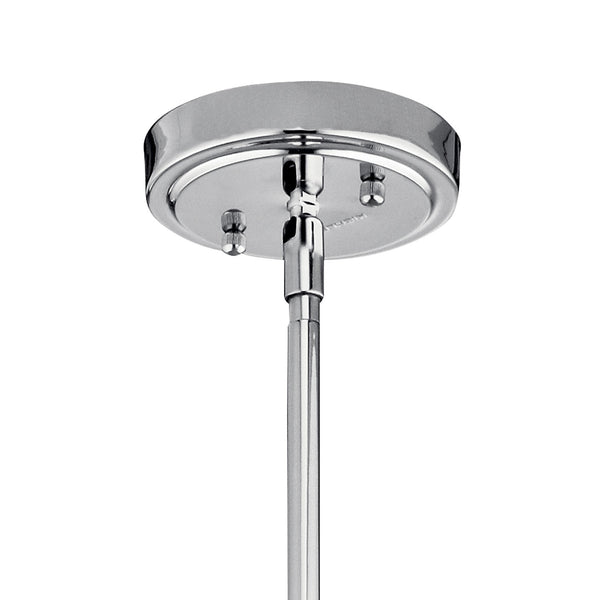 Vance 10" One Light Pendant, Clear Glass / Chrome