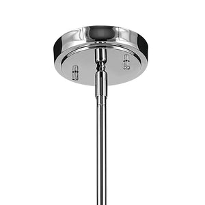 Vance 10" One Light Pendant, Clear Seeded Glass / Chrome