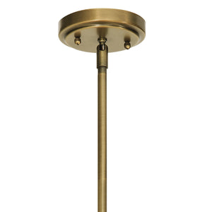 Vance 10" One Light Pendant, Clear Glass / Natural Brass