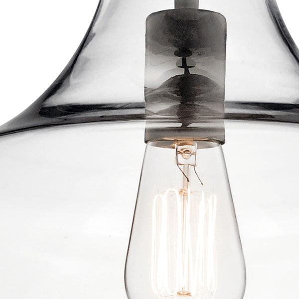 Vance 10" One Light Pendant, Clear Glass / Olde Bronze