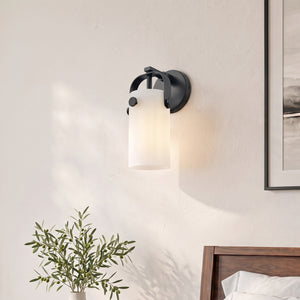 Marvelle 4" One Light Sconce, Matte Black