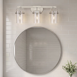 Marvelle 24" Three Lights Bath Vanity Light, Brushed Satin Nickel