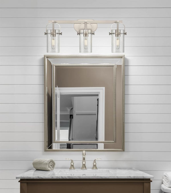 Marvelle 24" Three Lights Bath Vanity Light, Brushed Satin Nickel