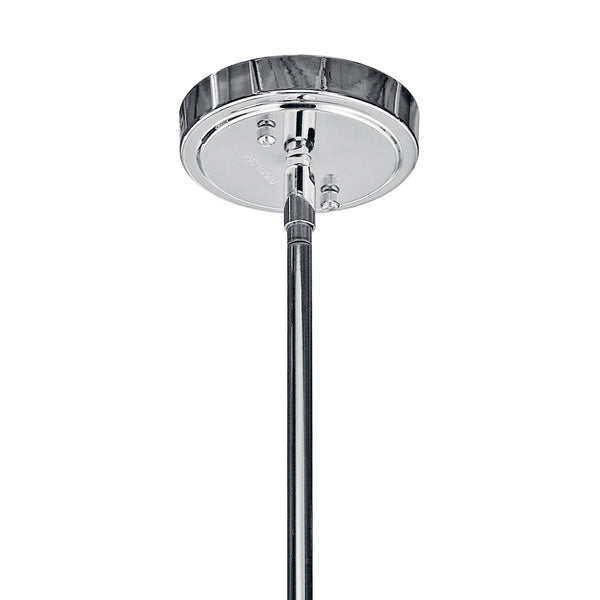 Vance 7" One Light Pendant, Clear Glass / Chrome