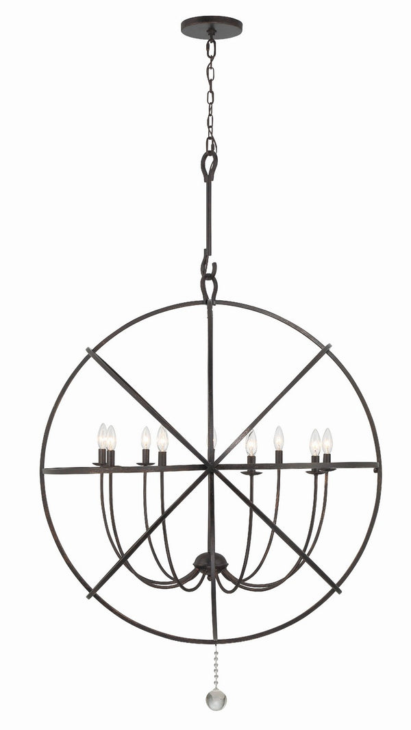 Soleil 40'' Nine Light Chandelier, English Bronze - Alternate Product Image 3.jpg