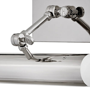 Pebble 12" One Light Small Adjustable Accent Light, Polished Nickel