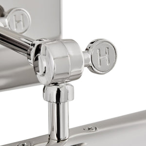 Pebble 20" Two Lights Medium Adjustable Accent Light, Polished Nickel