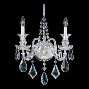 Hamilton 6.5'' Two Light Wall Sconce, Silver with Clear Heritage Crystal - Main Product Image.jpg