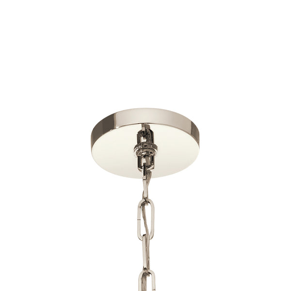 Gannon 25" Six Lights Chandelier, Polished Nickel