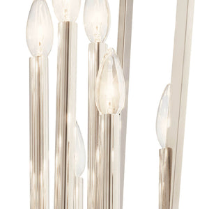 Gannon 30" Twelve Lights Foyer Chandelier, Polished Nickel