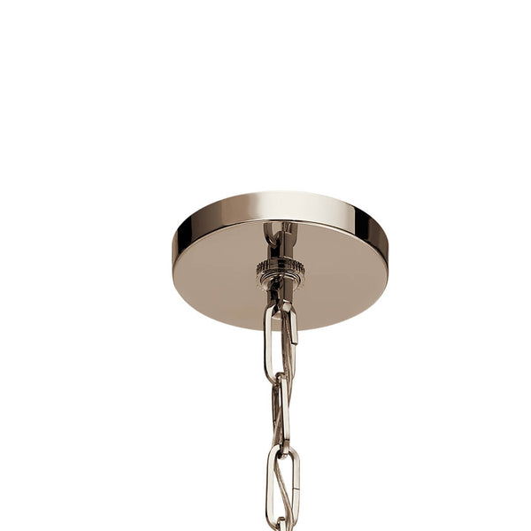 Gannon 9" One Light Mini Pendant, Polished Nickel