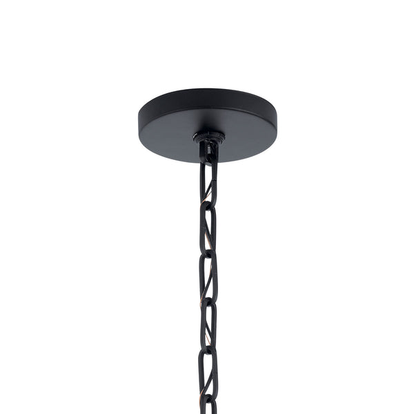 Gannon 14" Four Lights Pendant, Black