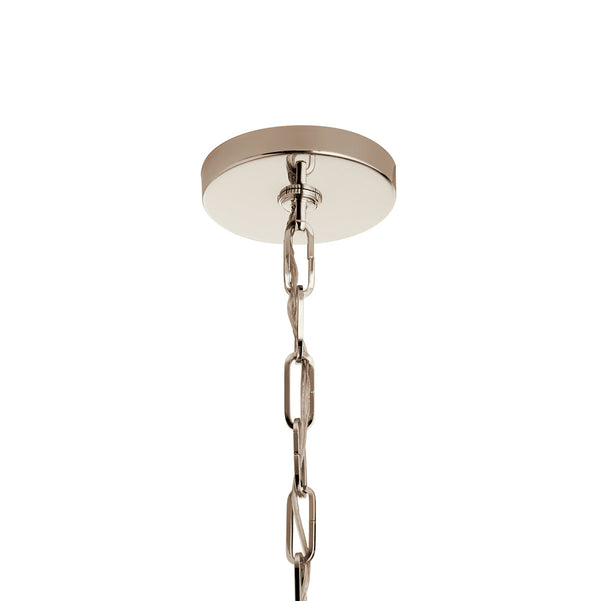 Gannon 14" Four Lights Pendant, Polished Nickel