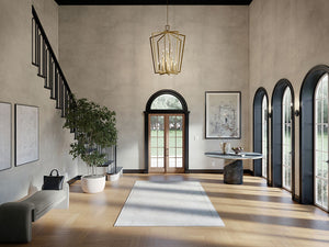 Gannon 37" Sixteen Lights Chandelier, Natural Brass