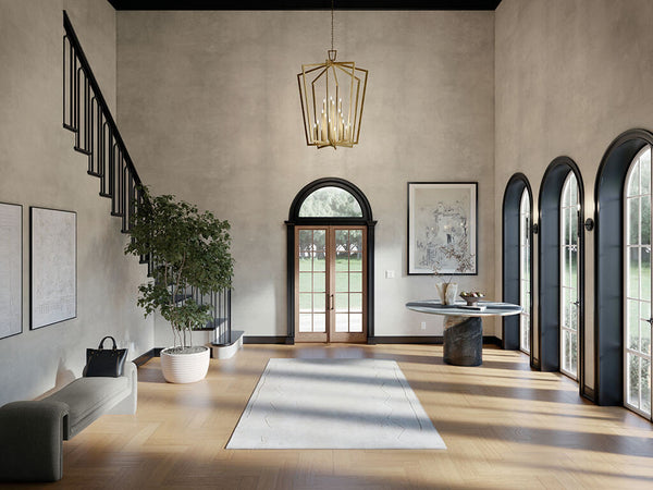 Gannon 37" Sixteen Lights Chanderlier, Natural Brass