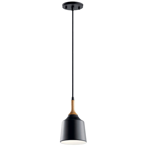 Neely 5" One Light Mini Pendant, Black