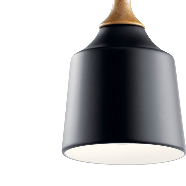 Neely 5" One Light Mini Pendant, Black
