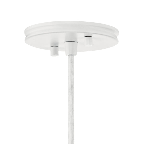 Neely 16" One Light Pendant, White