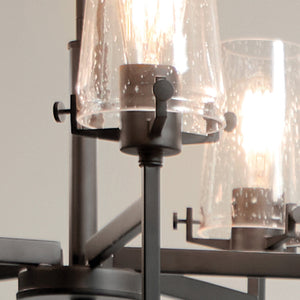 Buster 27" Five Lights Chandelier, Black