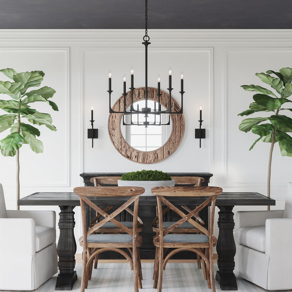 Odell 5" One Light Wall Sconce, Black Iron