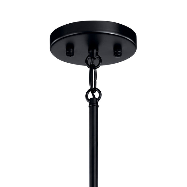 Dhane 26" Six Lights Chandelier, Black