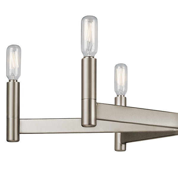 Dhane 26" Six Lights Chandelier, Satin Nickel