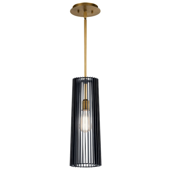 Ledger 6" One Light Pendant, Black