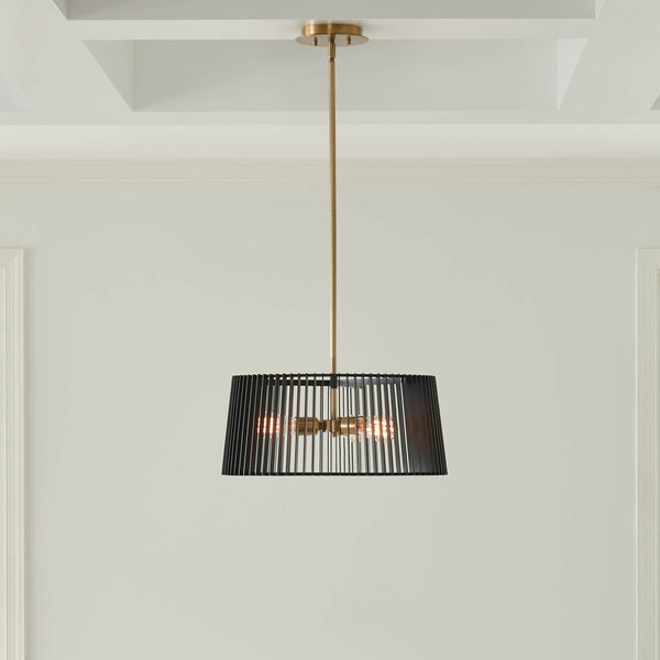 Ledger 18" Three Lights Pendant, Black