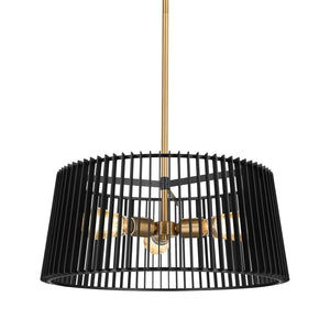 Ledger 18" Three Lights Pendant, Black