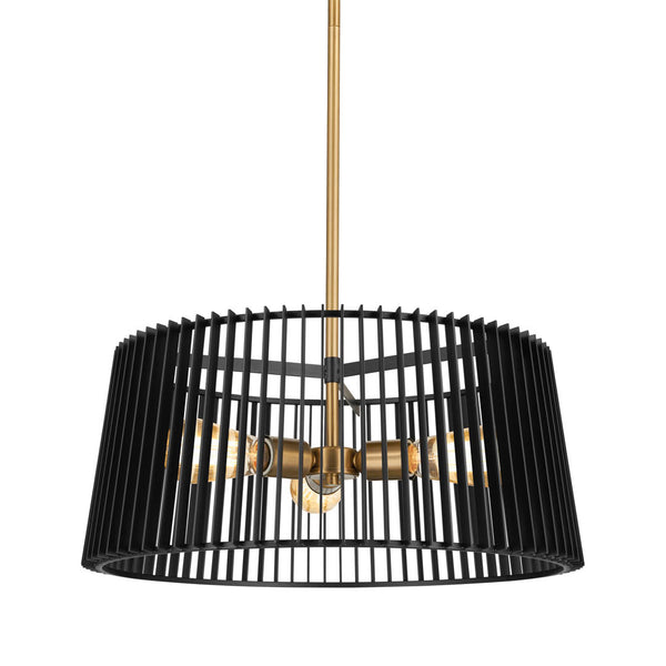 Ledger 18" Three Lights Pendant, Black